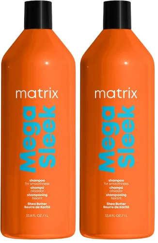 Vista 10 de Matrix Mega Sleek Shampoo - Smoothing and Detangling, For Dry, Damaged & Frizzy Hair