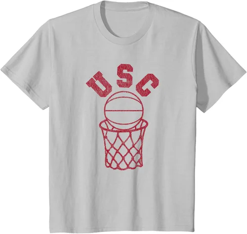 Vista 7 de USC USC Basketball Trojans - Camiseta de aro estilo retro de los años 80