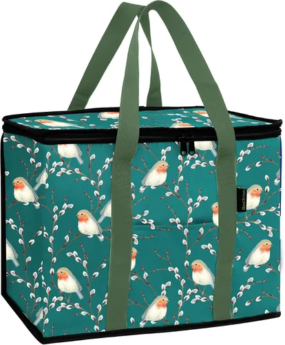 Vista 18 de BeeGreen Bolsa térmica térmica suave para comestibles, compras, playa, viajes, almuerzo, plegable, a prueba de fugas, enfriadores de hielo grandes
