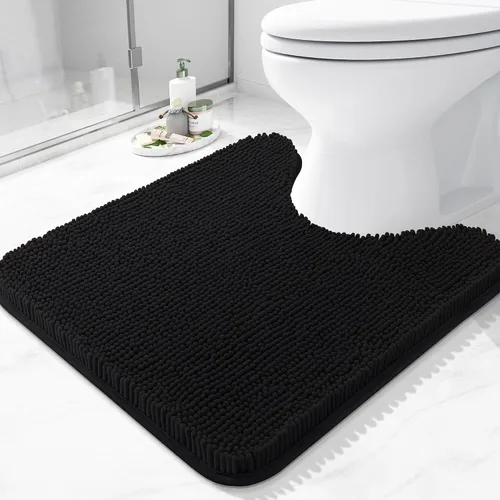 Vista 25 de Arotive Alfombras de baño de felpilla extrasuaves y absorbentes, de 24 x 16 pulgadas, lavables a máquina, parte trasera de goma antideslizante
