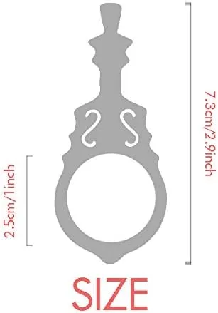Vista 2 de Beauty Gift Kazán Rusia patrón de símbolo nacional colgante joyería música guitarra torque Hangtag, No aplicar