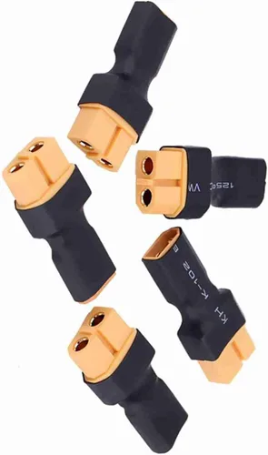 Vista 6 de Oumefar 5 unids a enchufe hembra macho adaptador convertidor para RC FPV Drone Car LiPo cargador de batería ESC (XT30 macho a hembra)