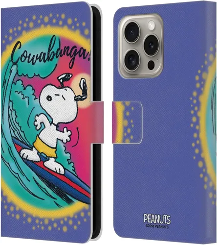 Vista 52 de Head Case Designs Funda de piel con licencia oficial de Peanuts Beach Surf Snoopy Boardwalk Airbrush compatible con Apple iPhone 11