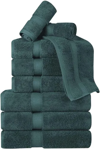 Vista 176 de BNM Toallas de Algodón Egipcio de Peso Pesado, Ideales para Baño, Ducha, Spa, Hotel, 800 GSM, Toallas Faciales/de Aseo, Toallas de Mano, Toallas
