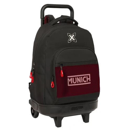 Vista 2 de Mochila Escolar con Ruedas Munich Vulcan Negro 33 x 45 x 22 cm