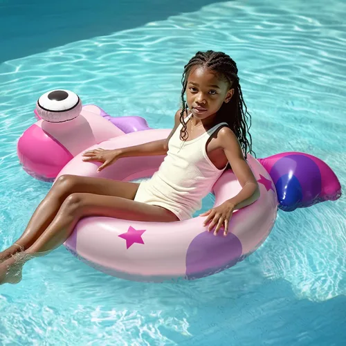 Vista 7 de Pool Wave - Flotadores inflables de piscina para niños, flotadores inflables de tubo de natación para niños, juguete flotante de agua al aire libre