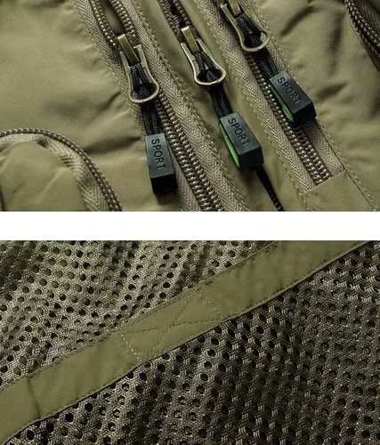 Vista 7 de MAGCOMSEN Chalecos de ropa exterior para hombre, chaleco de trabajo al aire libre, chaleco de carga con múltiples bolsillos, chaleco de viaje