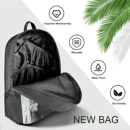 Vista 4 de Mxiwngp Mochila BTS de 17 pulgadas, juego de mochila de moda con lonchera y estuche para bolígrafos, regalo para niños y niñas, fanáticos, firmas