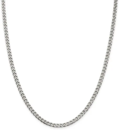 Vista 3 de The Black Bow Collar de cadena maciza de plata de ley de 0.138 in
