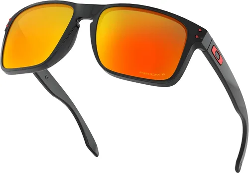 Vista 5 de Oakley Holbrook XL - Gafas de sol con tinta negra con lente polarizada Prizm Ruby pegatina