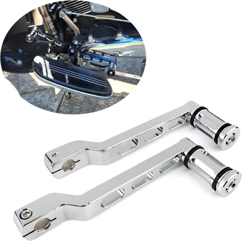 Vista 7 de Palanca de cambios para el talón de la motocicleta, palanca de cambios, brazos de cambio compatibles con Harley FL Softail Touring Electra Glide