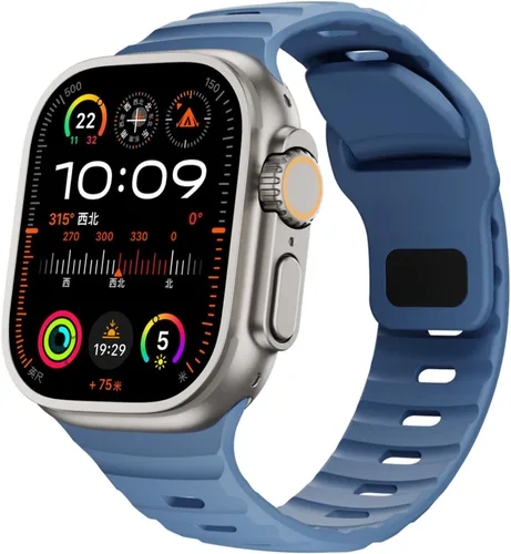 Vista 21 de Correas de silicona deportivas compatibles con Apple Watch Band de 1.929 in, 1.811 in, 1.772 in, 1.732 in, 1.654 in, 1.614 in, 1.575 in, 1.496 in
