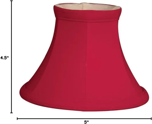Vista 3 de Royal Designs - Lámpara de araña de campana roja de 5 pulgadas, 3 x 5 x 4.5 pulgadas (DCS-201RED)