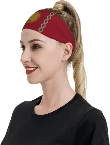 Vista 6 de Panteera Wayuu Headband for Men Women Sports Sweatband for Fitness Exercise Moisture Wicking Running Yoga Hairbands