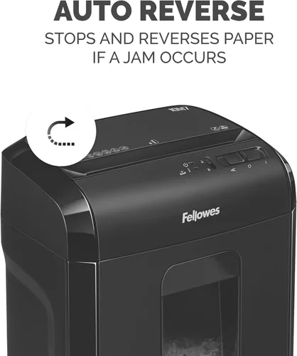 Vista 3 de Fellowes 10M7 Powershred - Trituradora de papel de escritorio con microcorte de 10 hojas