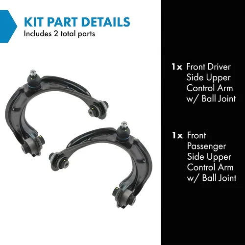 Vista 29 de Conjunto de Brazo de Control Inferior Delantero y Junta Esférica TRQ para Lado del Conductor y del Pasajero 2 Piezas Compatible con Ford Mustang GT