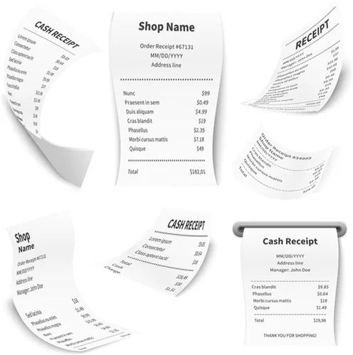 Vista 4 de Coopaty Papel térmico de 2 1/4" x 85', papel térmico para caja registradora POS (10 rollos)