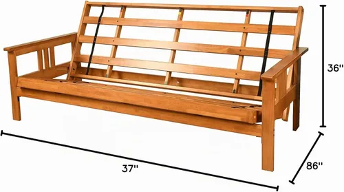 Vista 8 de Kodiak Furniture Monterey - Marco de futón tamaño queen