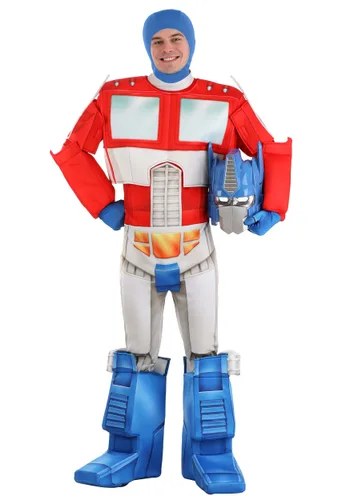 Vista 3 de Disfraz Retro de Optimus Prime para Adultos de Transformers Multicolor