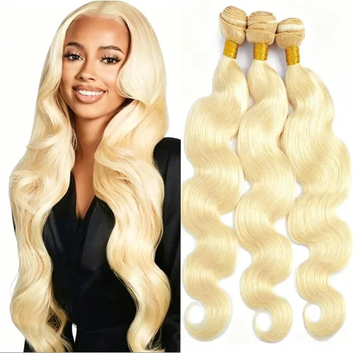 Vista 248 de P4613 Cabello humano rizado onda profunda marrón y paquetes mixtos 8 10 12 P4613 Ombre Marrón-Rubio-DP
