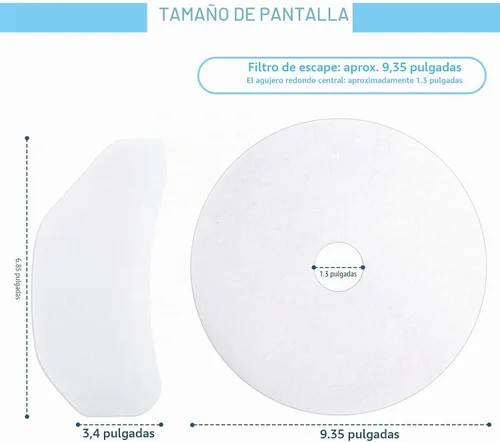 Vista 5 de Tatuo 40 piezas de repuesto de filtros de escape para secadora, paño