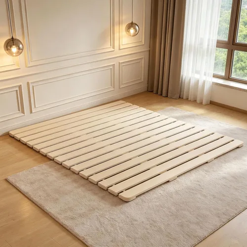 Vista 14 de Base de cama de piso, transpirable, a prueba de humedad, plegable, tatami, cama japonesa para dormir en el suelo o colchón de futón