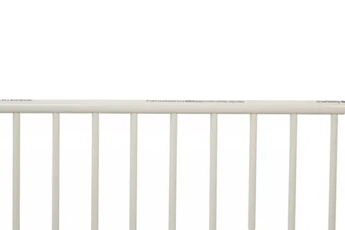 Vista 3 de LA Baby The Condo - Cuna de evacuación de metal, color blanco