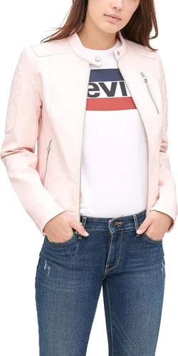 Vista 4 de Levi's Chaqueta de motocross Racer de piel sintética para mujer (estándar y plus)