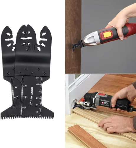 Vista 7 de Tanzfrosch 60 hojas de sierra oscilantes multiherramienta de liberación rápida para cortar madera, plástico, metal suave, ajuste Dewalt Makita Fein