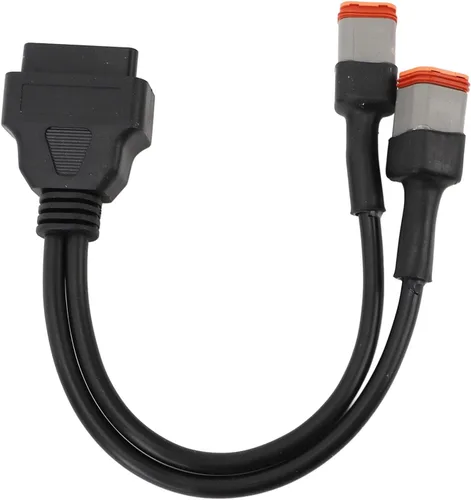 Vista 9 de 2 en 1 adaptador OBD escáner de diagnóstico 4Pin 6pin a 16Pin Cable adaptador de extensión para motocicleta