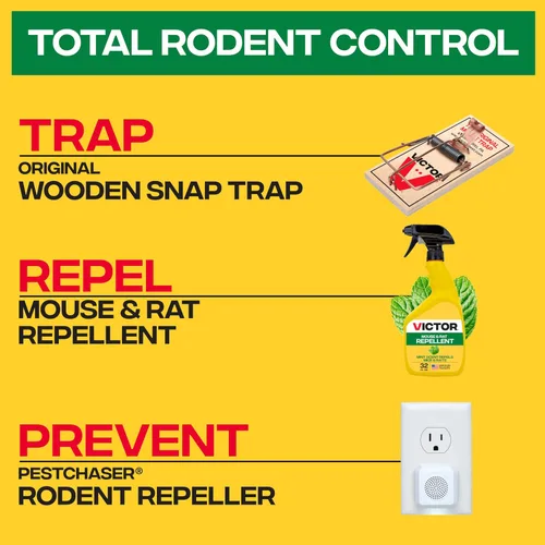 Vista 8 de Victor M809 - Aerosol repelente de ratones y ratas, natural, no tóxico, repelente de roedores para uso en interiores y exteriores, listo para usar