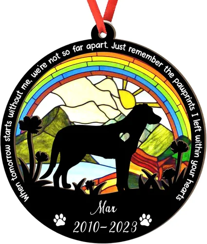 Vista 90 de Adorno personalizado para atrapasoles de sabueso afgano, adorno de Navidad de sabueso afgano, regalo para perro amante, sabueso afgano conmemorativo