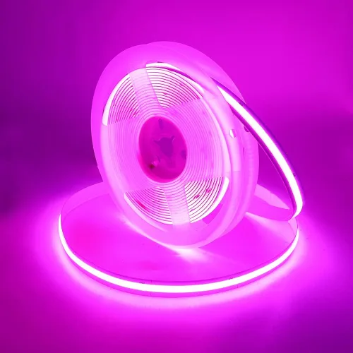 Vista 8 de COB - Tira de luces LED, 1.6 ft/1.6 pies, flexible, flexible, flexible, flexible, tira de luces LED COB DC 5V 320 LEDs/m, blanco cálido, 3000 K