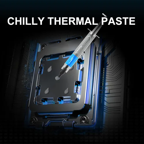 Vista 8 de SAMA Enfriador de aire de CPU A40 – Torre única, 1 ventilador de anillo guía silencioso, base de cobre, diseño de aleta híbrida, perfil bajo
