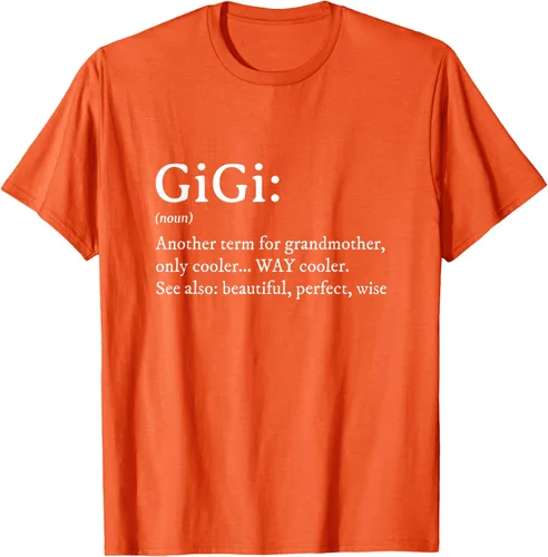 Vista 78 de Gigi Definition - Camiseta de regalo para abuela, cumpleaños y abuela, Negro