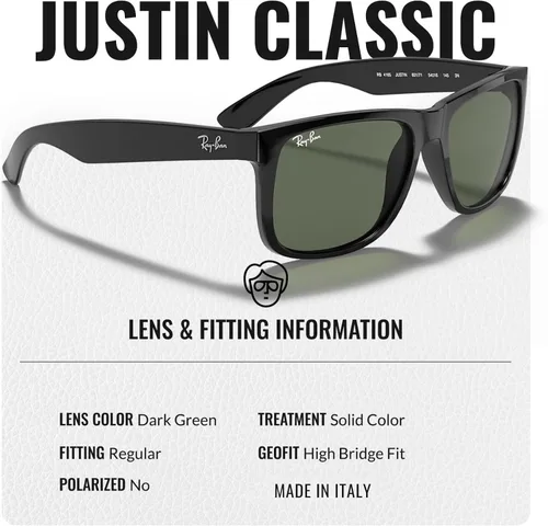 Vista 11 de Ray-Ban RB4165 JUSTIN CLASSIC - Gafas de sol de forma cuadrada con kit oficial de gafas