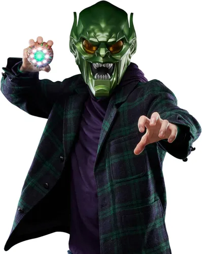 Vista 7 de Marvel Legends Series Green Goblin - Casco de juego de rol premium, Spider-Man: No Way Home para adultos, equipo coleccionable