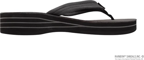 Vista 4 de Rainbow Sandals Correa de cuero de 34" con cuña de cuatro capas para mujer