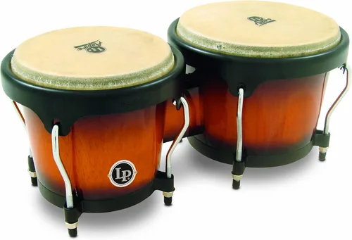Vista 12 de Latin Percussion LPA601F-BK LP Aspire Bongos de fibra de vidrio - Negro/Negro