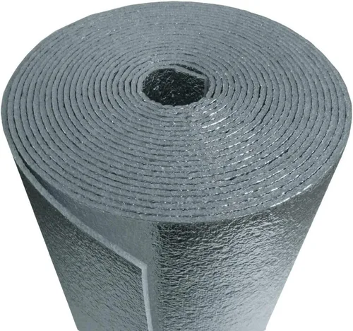 Vista 4 de AES Industrias 12 x 25 Reflectante Núcleo de Espuma Aislamiento HVAC Grifo Tubo Tubo de Conducto de Aire Rollo Envoltura 1/4