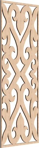 Vista 50 de Keene Paneles de pared decorativos de madera con calado, 9 3/8 pulgadas de ancho x 24 3/8 pulgadas de alto x 1/4 de alto, abedul Birch