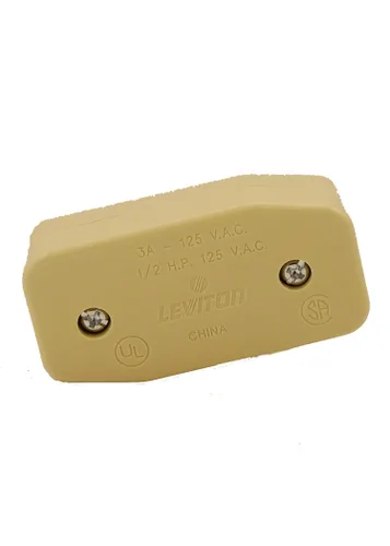 Vista 4 de Leviton Interruptor de electrodoméstico 5410-W, basculante de interruptor de alimentación a través; polo único, tiro único; 3A-125V CA. Blanco