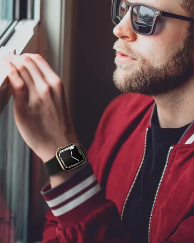 Vista 7 de Correas deportivas compatibles con Apple Watch Band de 1.654 in, 1.732 in, 1.772 in, 1.929 in, 1.496 in, 1.575 in y 1.614 in, correa de silicona