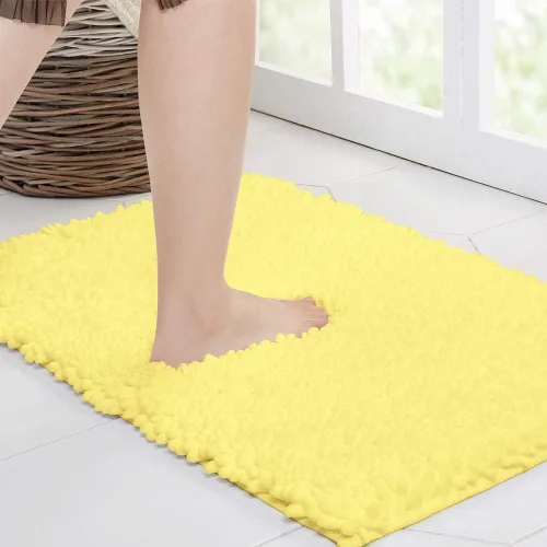 Vista 32 de Walensee Alfombra de baño antideslizante (32x20, azul oscuro) absorbente de agua, súper suave, felpilla peluda, lavable a máquina, se seca