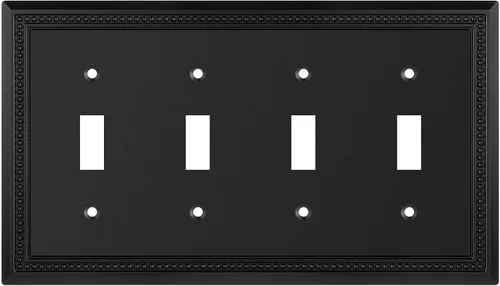 Vista 62 de Henne Bery Sunken Pearls - placa decorativa de pared, placa decorativa de pared, tapa de salida de la placa del interruptor, aleación de zinc sólida