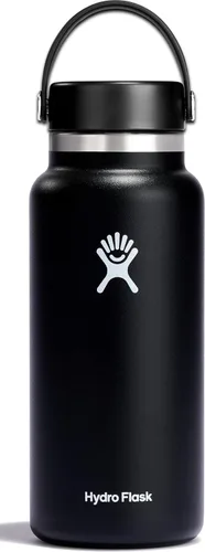 Vista 35 de Hydro Flask Botella de agua – Acero inoxidable aislado – Tapa flexible de boca ancha, antiderrames, a prueba de fugas y recargable en agave de 20