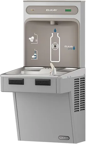 Vista 3 de Elkay EZH2O Estación de llenado de botellas con enfriador ADA individual, filtrado 8 GPH gris claro