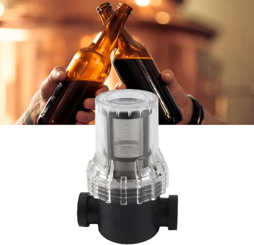 Vista 9 de Beer Inline Filter Strainer for Home Brewing 150 Micron 80 Mesh Water and Beer Filtering