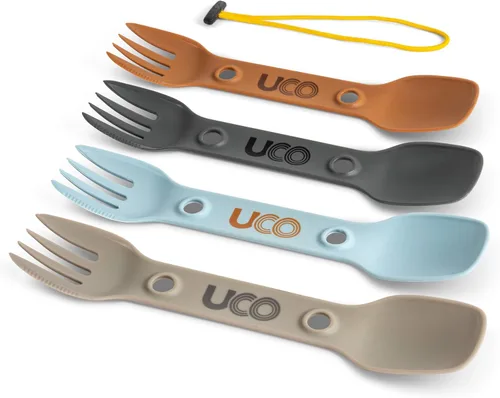 Vista 6 de UCO Utility Spork 3 en 1 Combo Cuchara-Tenedor Cuchillo Utensilios de camping