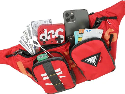 Vista 8 de Evangelion - Cangurera cruzada - Riñonera para cinturón, bolsas de hombro para el pecho